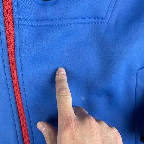 Ski-Doo BRP Water Resistant Lightweight Softshell blue Jacket XL (Stained, read) - Picture 9 of 16